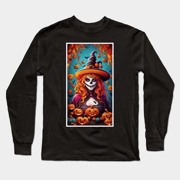 Halloween Carnival of Colors : I Long Sleeve T-Shirt by Silvana Collection